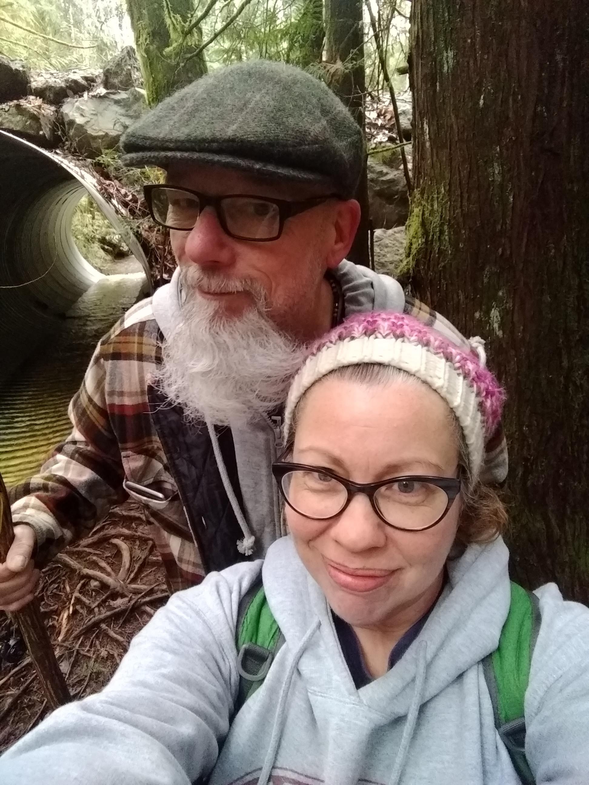 Darsay and her husband hiking in the Pacific Northwest